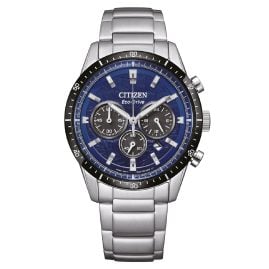 Citizen CA4624-56L Eco-Drive Chronograph Herrenuhr Stahl/Blau