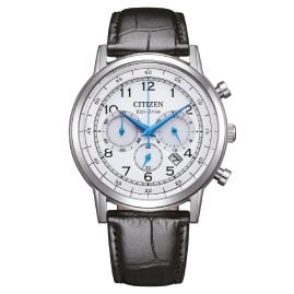 Citizen CA4630-02A Eco-Drive Chronograph Herrenuhr mit Lederband