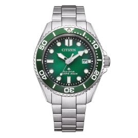 Citizen BN0269-50W Promaster Eco-Drive Herrenuhr 20 bar Stahl/Grün