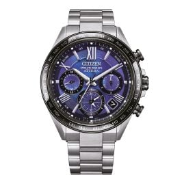 Citizen CC4075-50L Eco-Drive Solar Herrenuhr Titan Attesa Satellite Blau