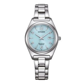 Citizen EW2601-81M Eco-Drive Damen-Solaruhr Titan/Hellblau