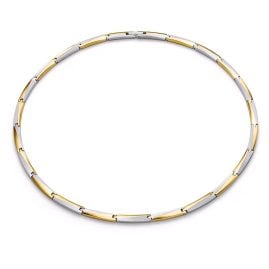 Boccia 08076-02 Damen-Kette Titan Bicolor