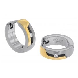 Boccia 05045-04 Damen-Creolen Titan mit Diamanten bicolor