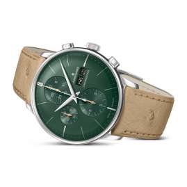 Junghans 27/4222.02 Meister Chronoscope Herrenuhr Automatik Beige/Grün