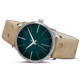 Junghans 27/3240.00 Meister Damenarmbanduhr Automatic Beige/Grün