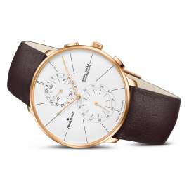 Junghans 59/7201.00 Meister Fein Chronoscope Mega Solar Funkuhr Braun