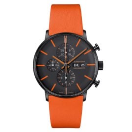 Junghans 27/4370.00 Herrenuhr Form A Chronoscope Orange/Schwarz