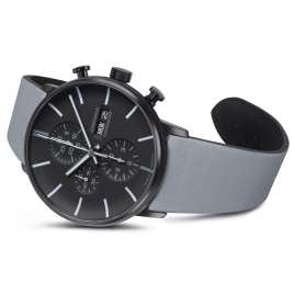 Junghans 27/4371.00 Herrenuhr Form A Chronoscope Grau/Schwarz