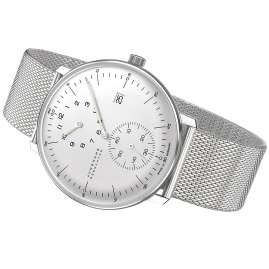 Junghans 27/4492.46 max bill Herrenuhr Regulator mit Milanaiseband