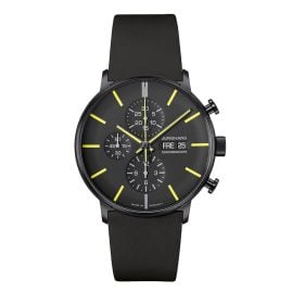 Junghans 27/4473.02 Herrenuhr Form A Chronoscope Schwarz/Gelb