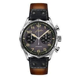 Junghans 27/3493.00 Meister Pilot Chronoscope Fliegeruhr Braun/Anthrazit