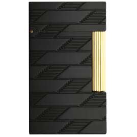 S.T. Dupont C16179 Feuerzeug Linie 2 Monogram 1872 Schwarz/Goldfarben