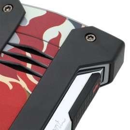 S.T. Dupont 021451 Feuerzeug Défi Extrême Camo Rot