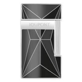 S.T. Dupont 028277 Feuerzeug Slimmy X Lack Schwarz/Chrom