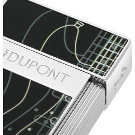 S.T. Dupont 025025 Feuerzeug Biggy Fender Schwarz/Chrom