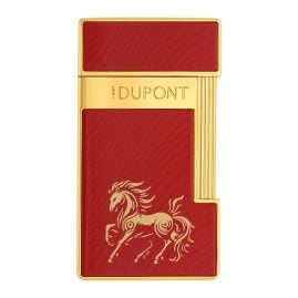 S.T. Dupont 028080 Feuerzeug Slimmy Chinesisches Jahr des Pferdes