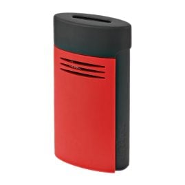 S.T. Dupont 020749 Feuerzeug Megajet Matt Rot und Schwarz