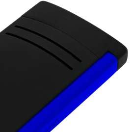 S.T. Dupont 020171 Feuerzeug Maxijet Fluo Schwarz/blau