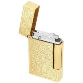 S.T. Dupont 020845 Feuerzeug Initial Cinetique Goldfarben