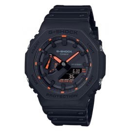 Casio GA-2100-1A4ER G-Shock Classic AnaDigi Herrenuhr Schwarz/Orange