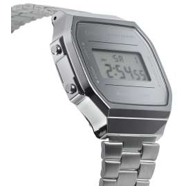 Casio A168WEM-7EF Iconic Armbanduhr Digital Silberfarben