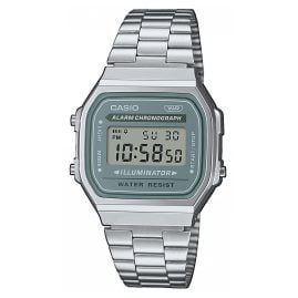 Casio A168WA-3AYES Vintage Iconic Digitaluhr Hellgrau