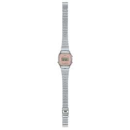 Casio LA670WEA-4A2EF Vintage Mini Damenuhr Digital Silber-/Rosafarben