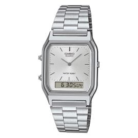 Casio AQ-230A-7AMQYES Collection Edgy Uhr Ana-Digi Stahl/Silberfarben