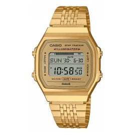 Casio ABL-100WEG-9AEF Vintage Iconic Digitaluhr Bluetooth Goldfarben