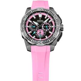 Festina F20725/2 Herren-Chronograph Schwarz/Rosafarben