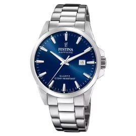 Festina F20024/3 Herrenuhr Stahl/Blau mit Saphirglas