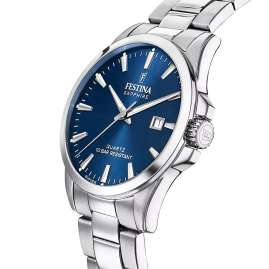Festina F20024/3 Herrenuhr Stahl/Blau mit Saphirglas