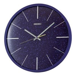 Seiko QXA828A Wanduhr Quarz mit Leisegang Blau