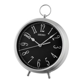 Seiko QXG155A Tischuhr Silberfarben/Schwarz