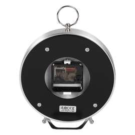 Seiko QXG155A Tischuhr Silberfarben/Schwarz