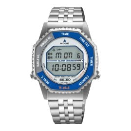 Seiko SMGG21P1 Armbanduhr Digital-Chronograph Rotocall Blau/Grau