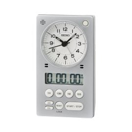 Seiko QHE190S Tischuhr mit Stoppuhr und Timer
