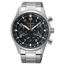 Seiko SSB447P1 Herrenuhr Chronograph Stahl/Schwarz