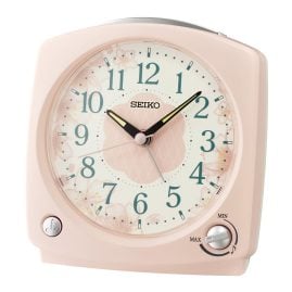 Seiko QHP012P Wecker mit Vogelstimmen Rosafarben