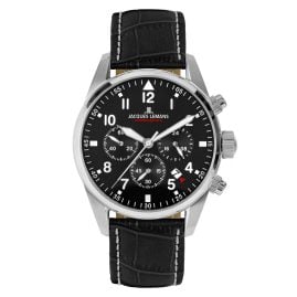 Jacques Lemans 42-2A Herrenuhr Chronograph Barcelona Schwarz