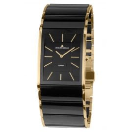 Jacques Lemans 1-1940C Damenuhr Dublin Keramik Schwarz