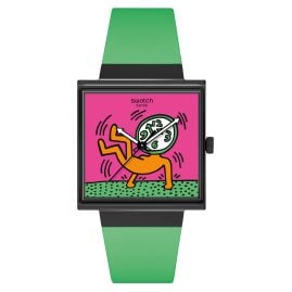 Swatch SO34Z102 Armbanduhr What If? Breaks Off