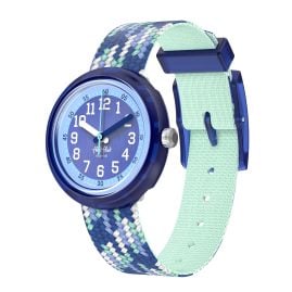 Flik Flak FPNP169 Kinderuhr Braid In Blue