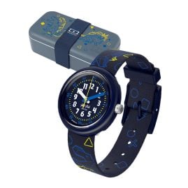 Flik Flak FPNP176 Kinderuhr Set mit Brotbox Dino Diner