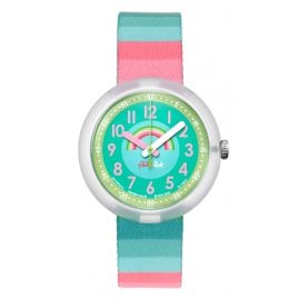 Flik Flak FPNP014 Stripy Streams Armbanduhr für Mädchen