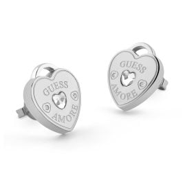 Guess JUBE05058JWRH Damen-Ohrstecker Herz Ohrringe