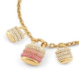 Guess JUBB05404JWYGPKS Damenarmband Padlock Charms Goldfarben S