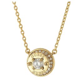 Guess JUBN05554JWYGT/U Damen-Halskette Coin Pave Goldfarben