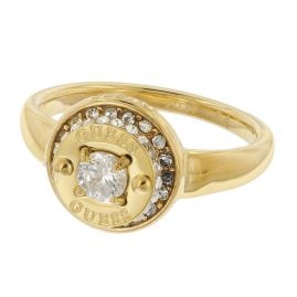 Guess JUBR05556JWYG Damenring Coin Pave Goldfarben