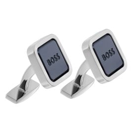 BOSS 50479852-030 Manschettenknöpfe Grau Quadratisch Miguel